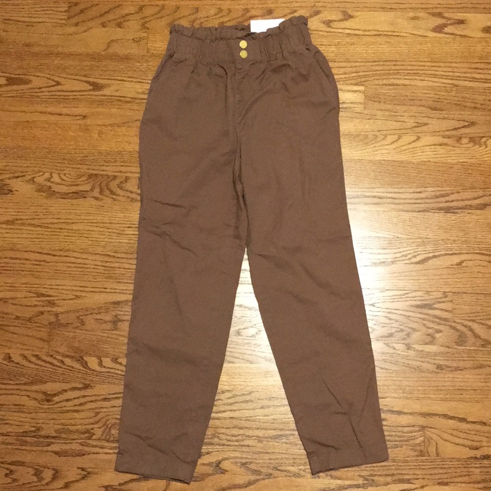 Loft - brand new with tags - brown, straight leg, high rise.